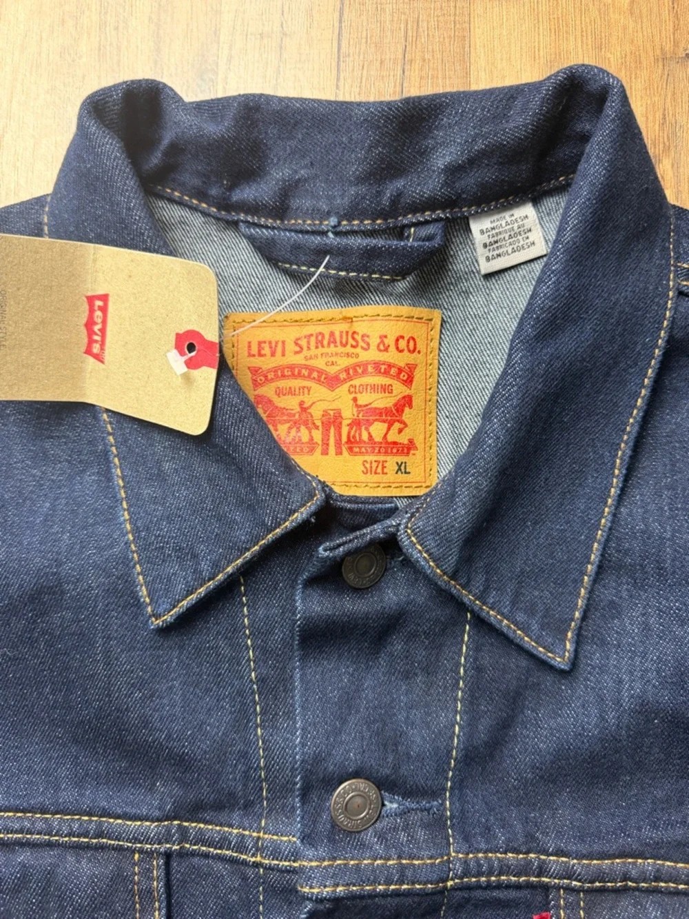 ❗️NWT❗️Men's Levi's Denim Jacket - Classic Trucker Style Size XL - Picture 2 of 11